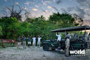 Arriving at Nxabega Under Canvas