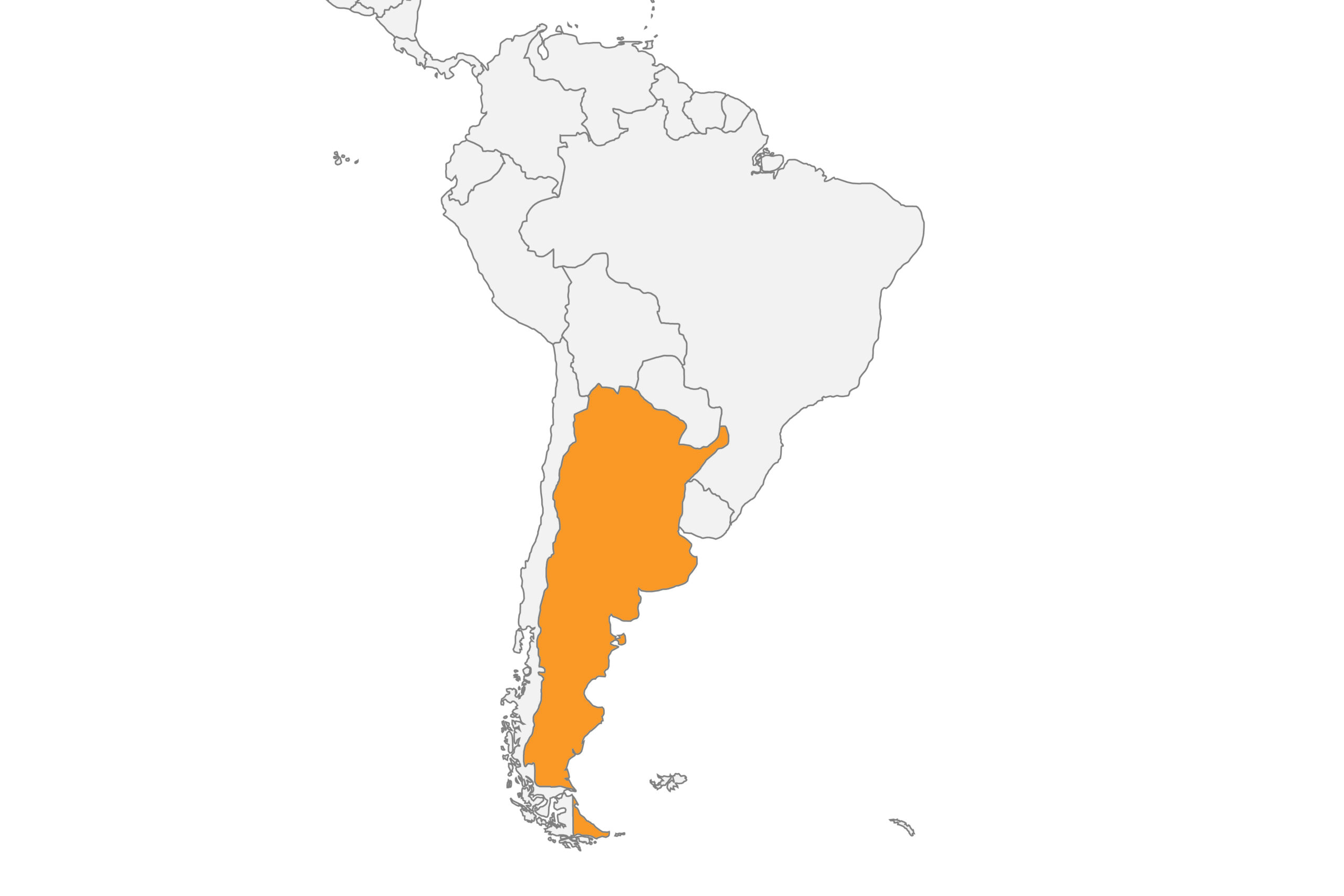 Map of Argentina location