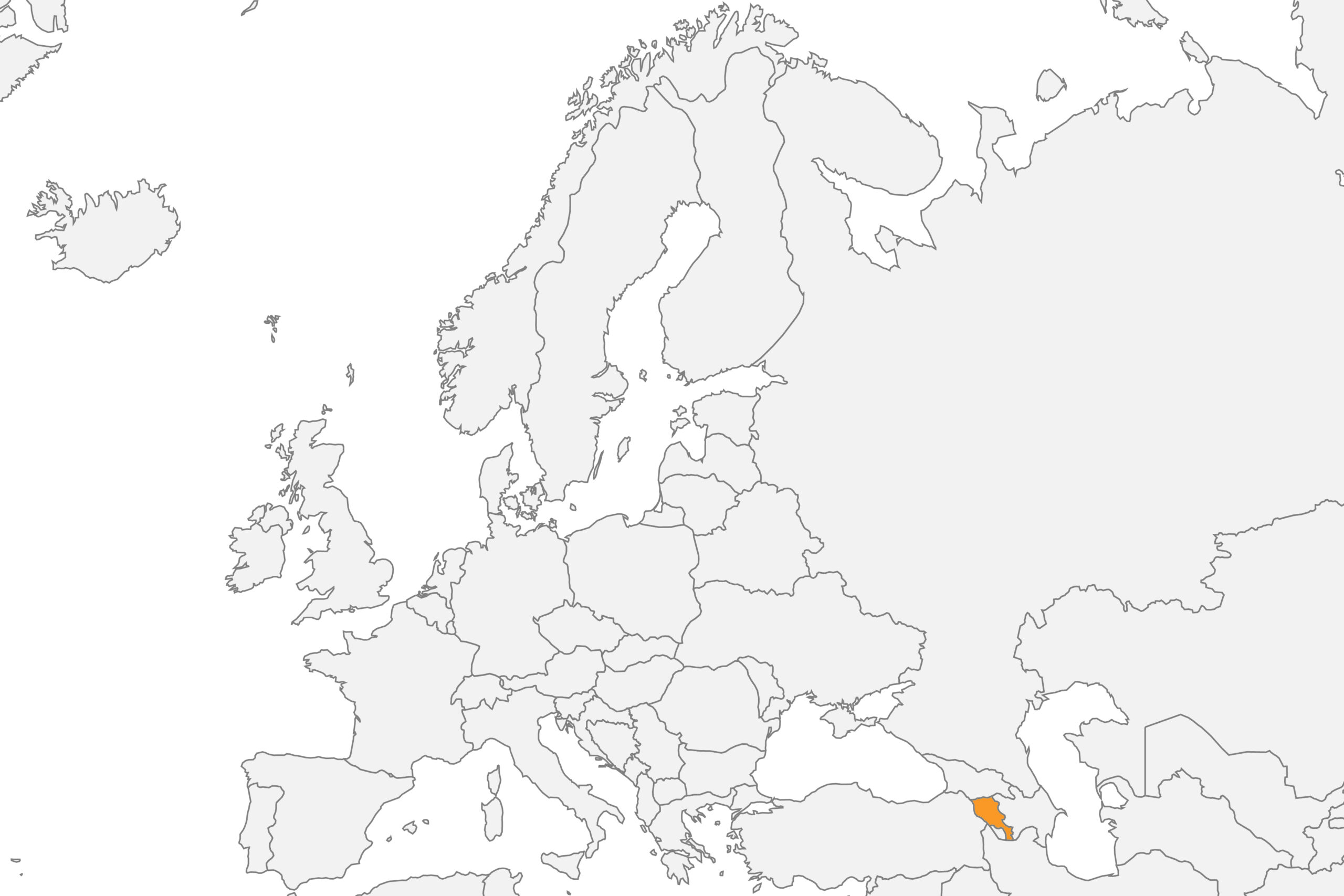 Location of Armenia