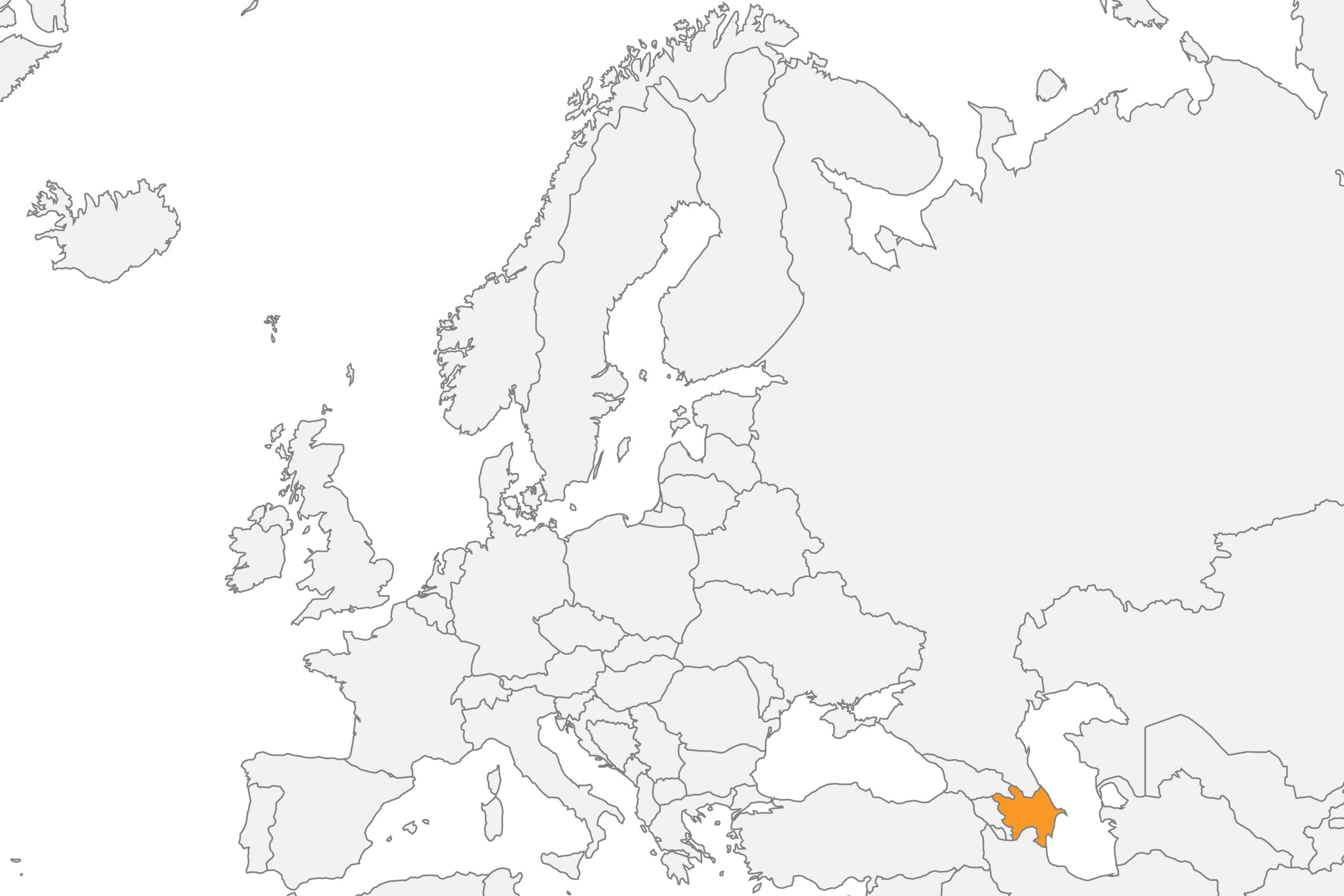 Map of Azerbaijan location