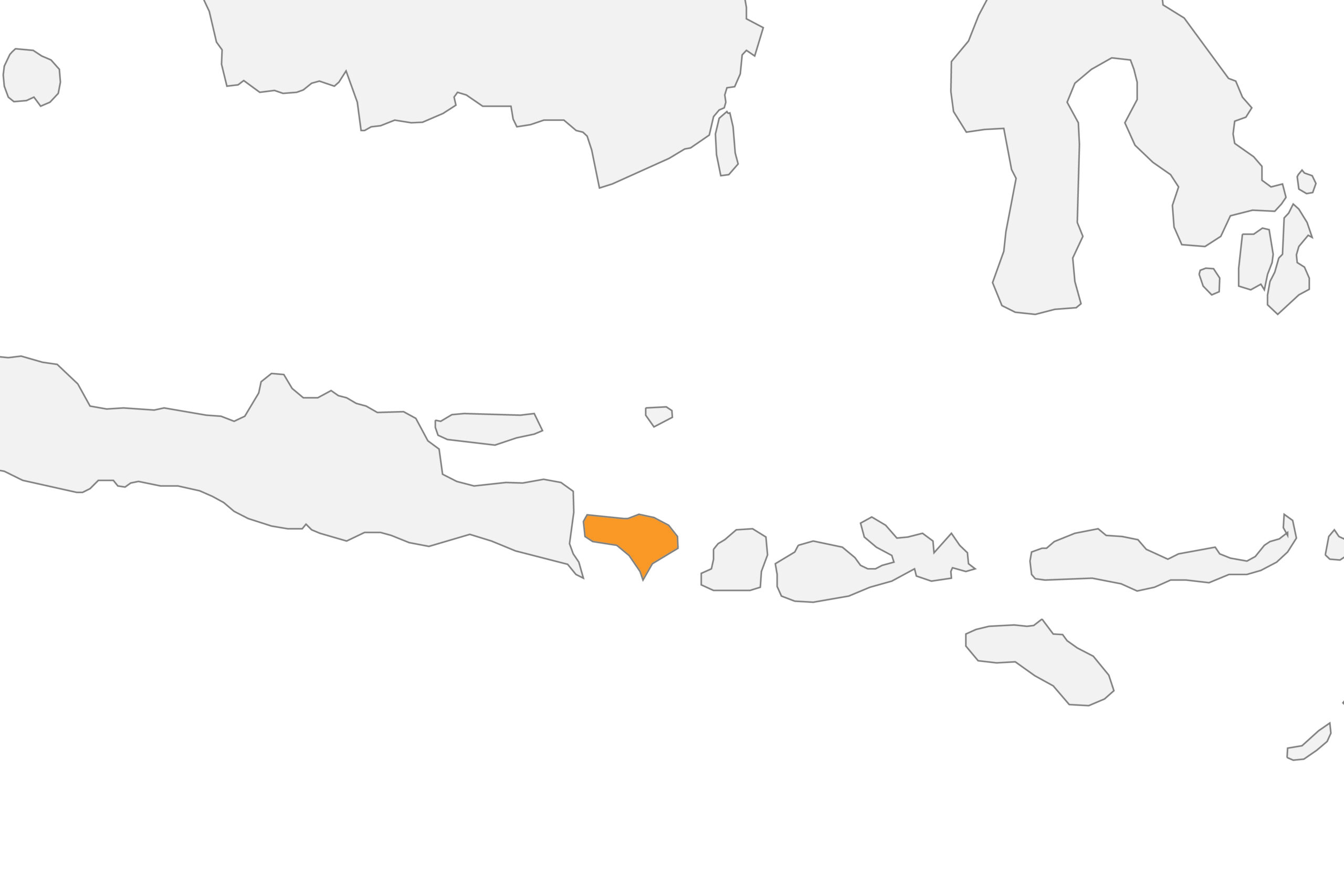Map of Bali location