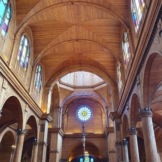 Chiloe historic church San Francisco in Castro