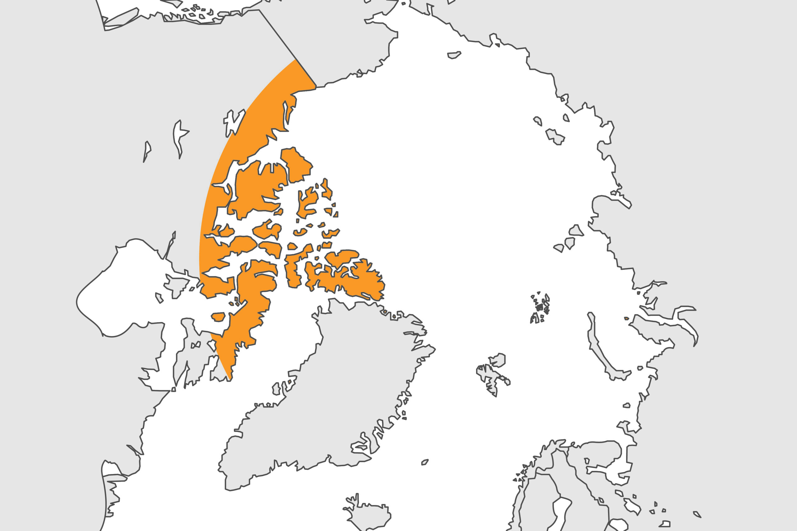 Map of Canadian Arctic location