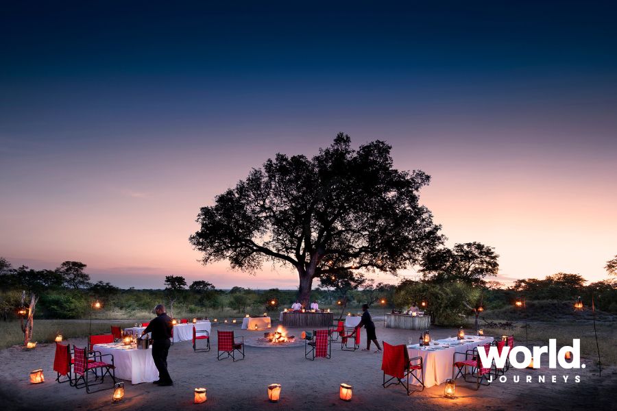 Chitwa Chitwa Lodge bush dinner