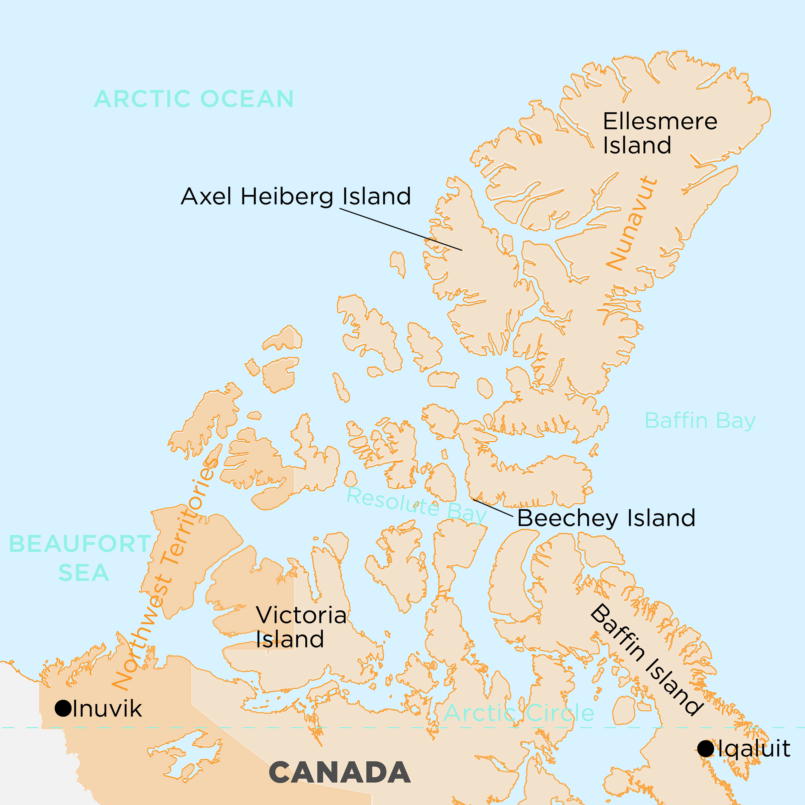 Canadian Arctic Map