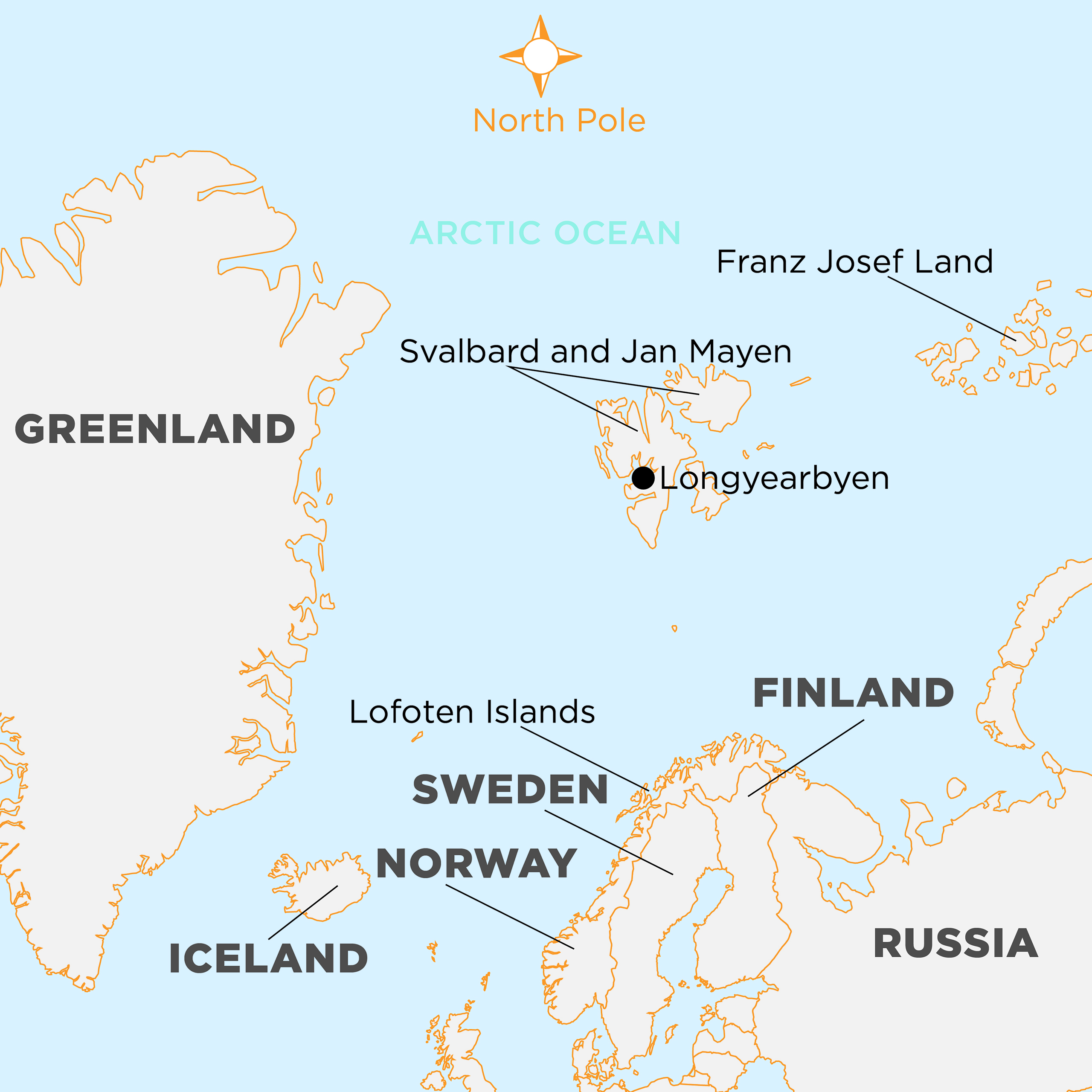 European Arctic Map