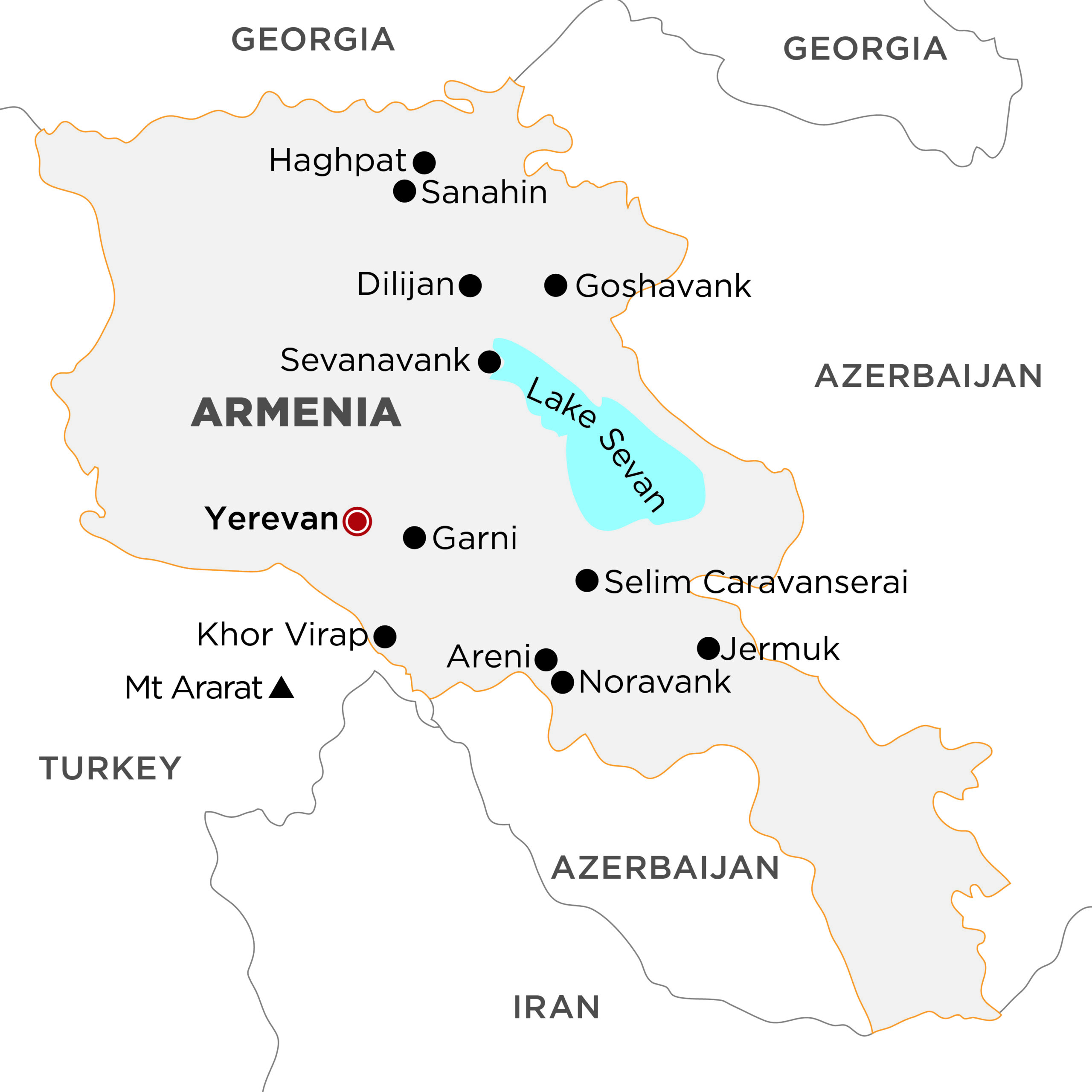 Map of Armenia