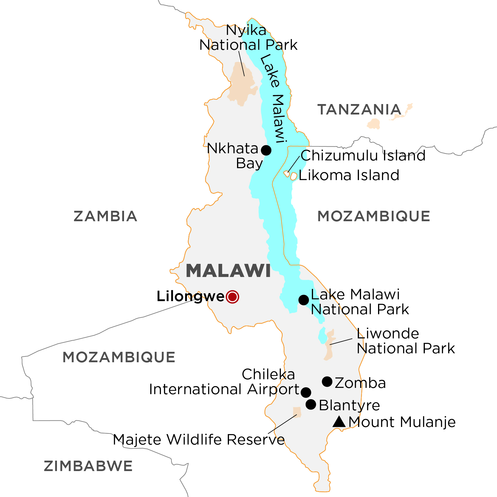 Map of Malawi