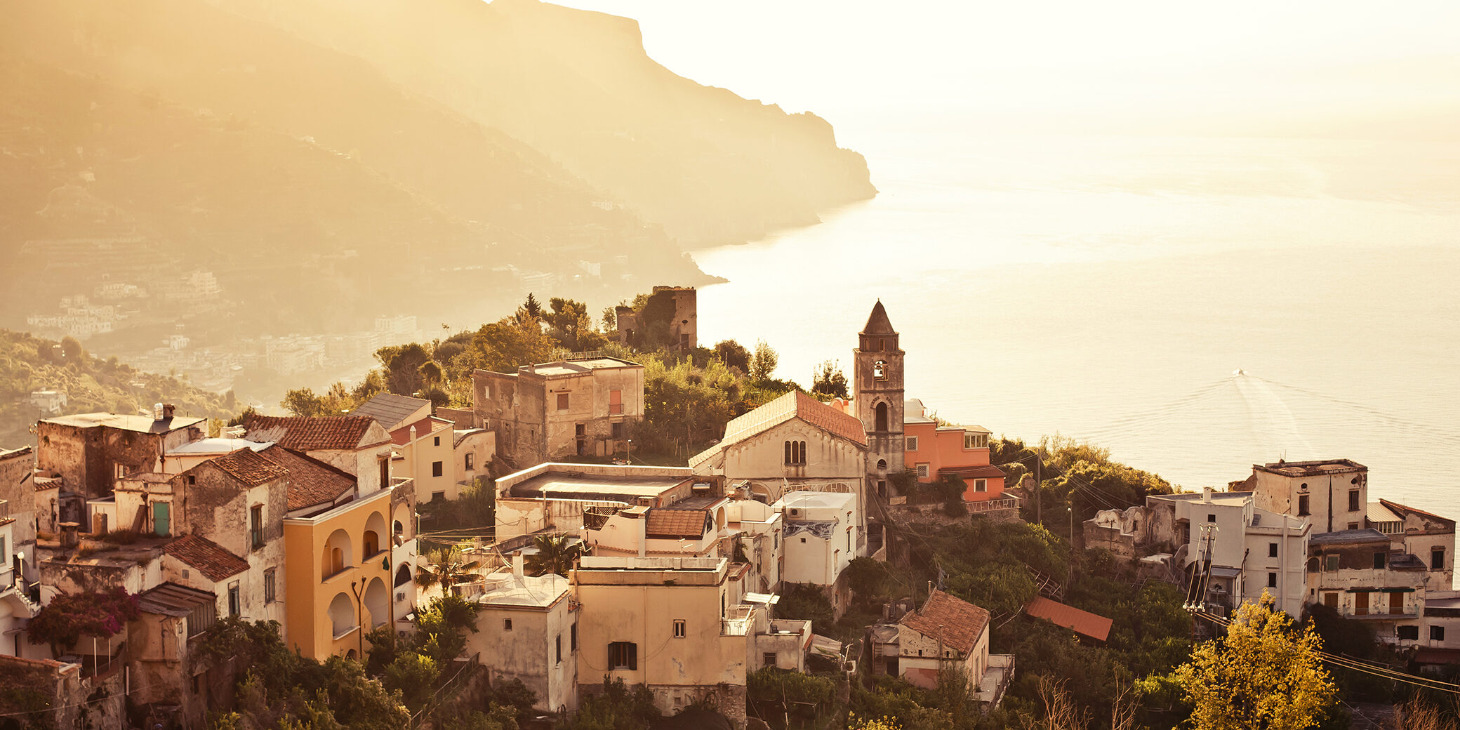 Hilltop village, Italy