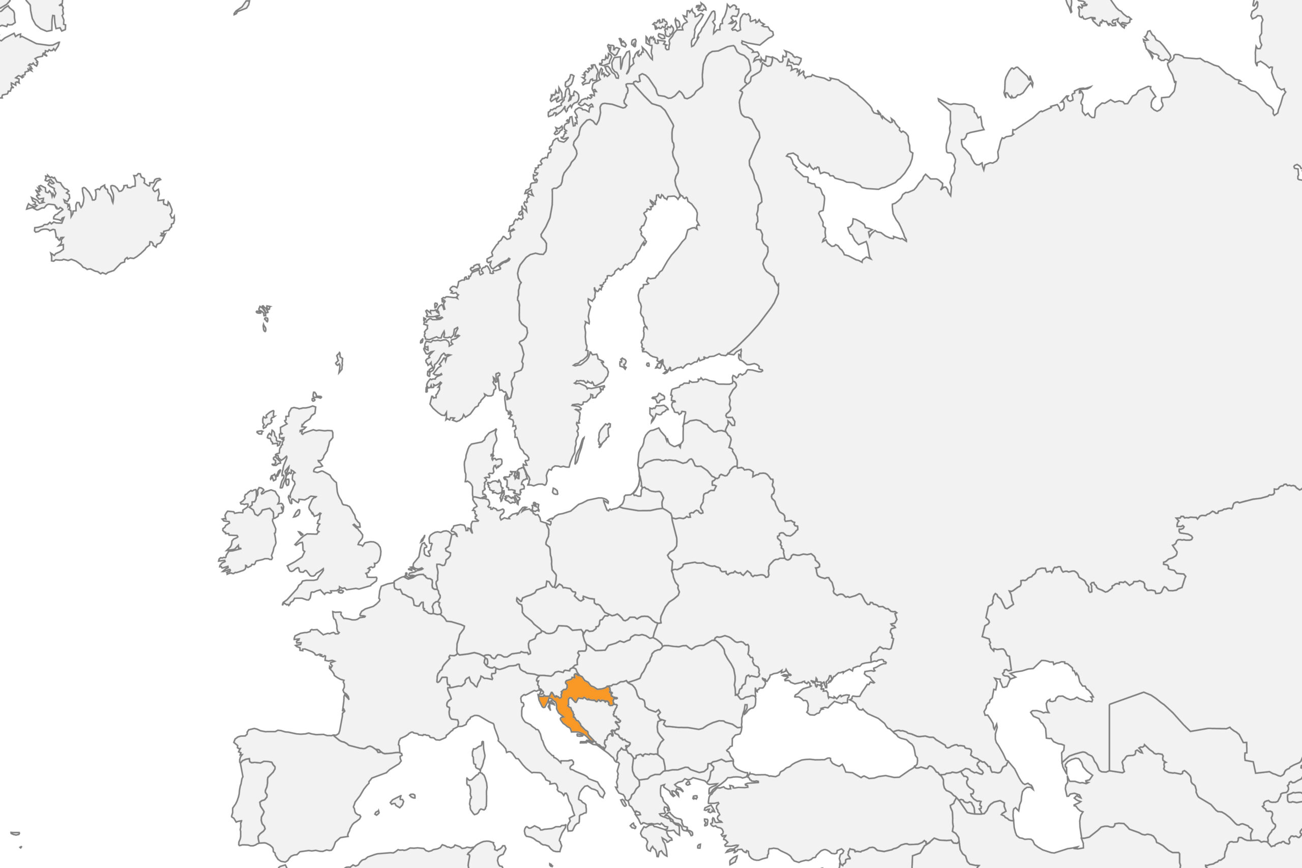 Map of Croatia location