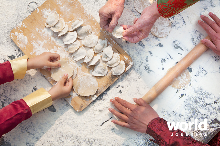 Making dumplings