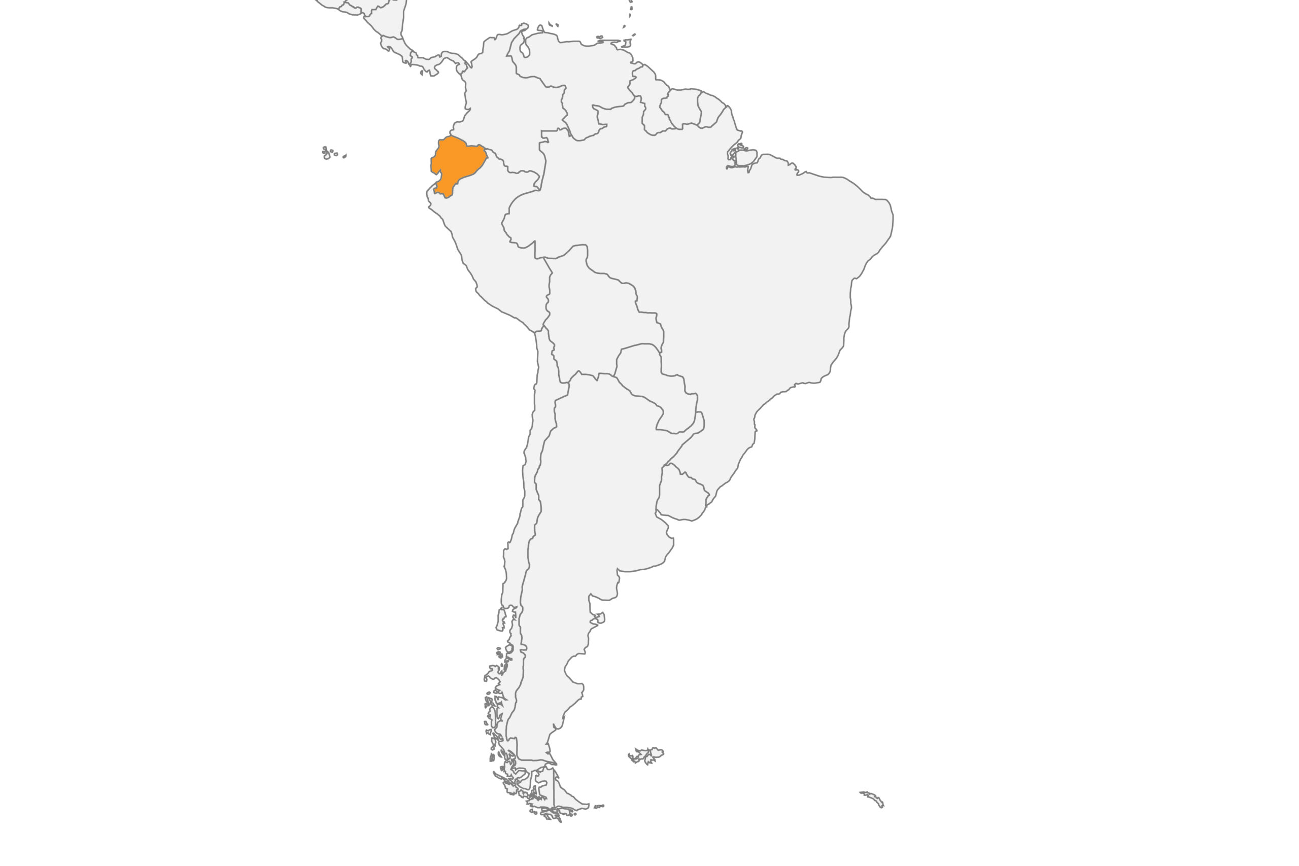 Map of Ecuador location