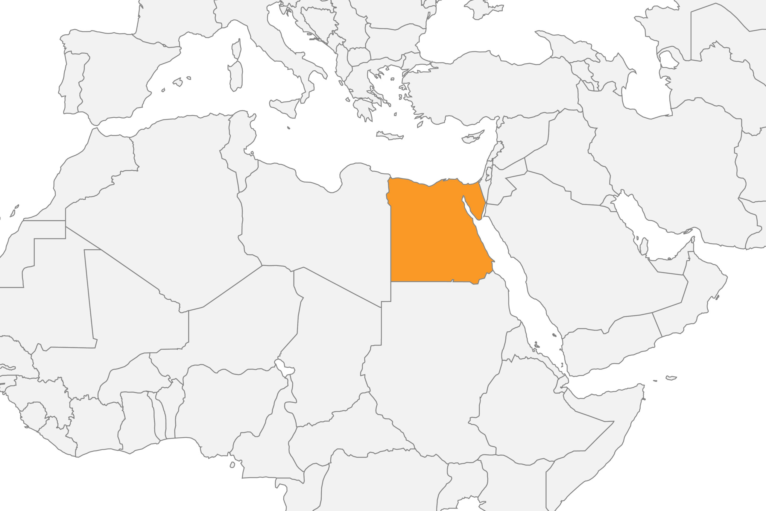 Map of Egypt location