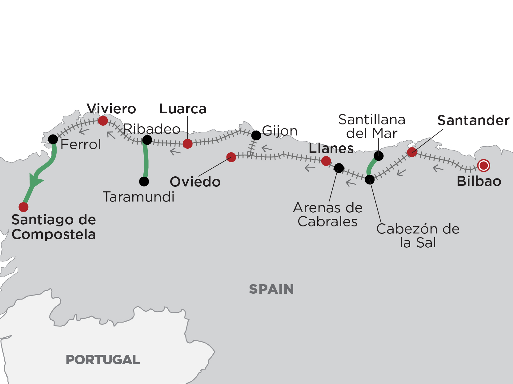 Map El Costa Verde Express