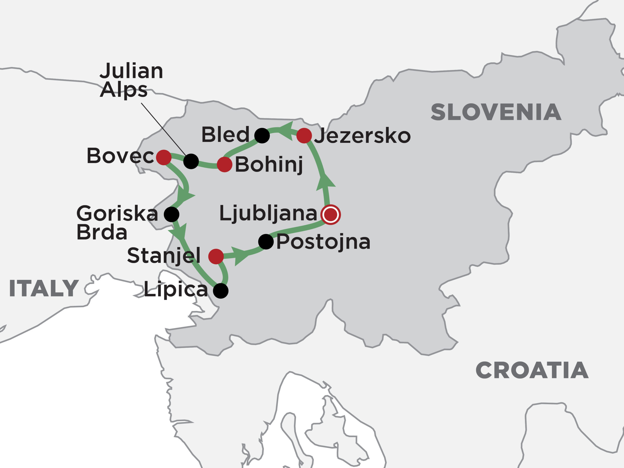 Exclusive Slovenia Map