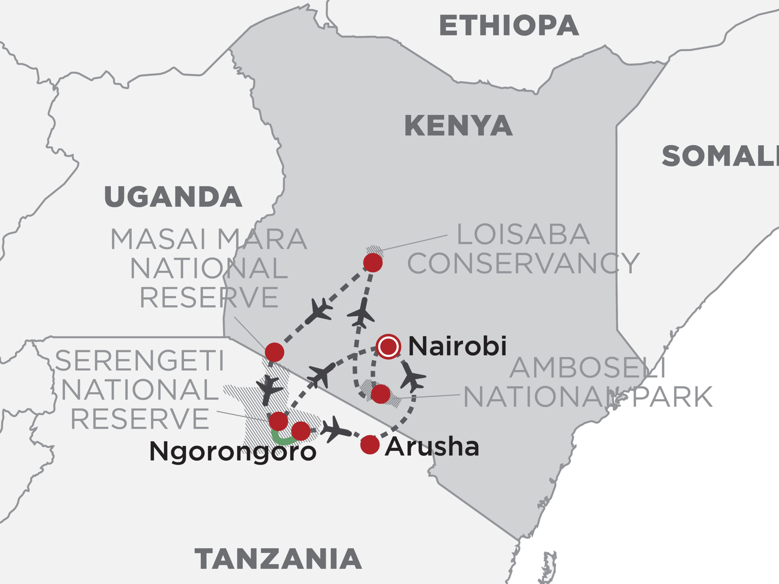 map of SkySafari East Africa