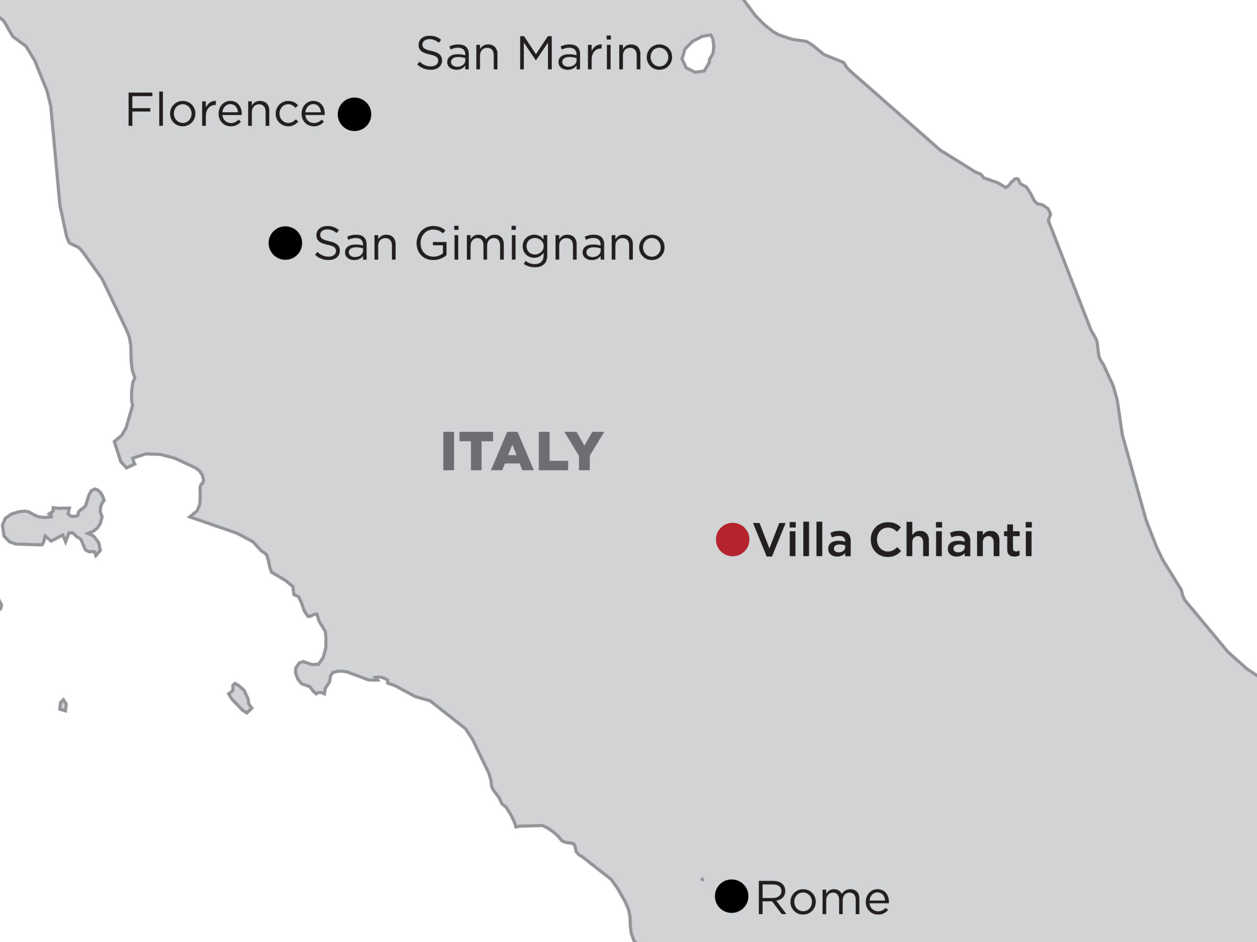 Map_Villa Chianti