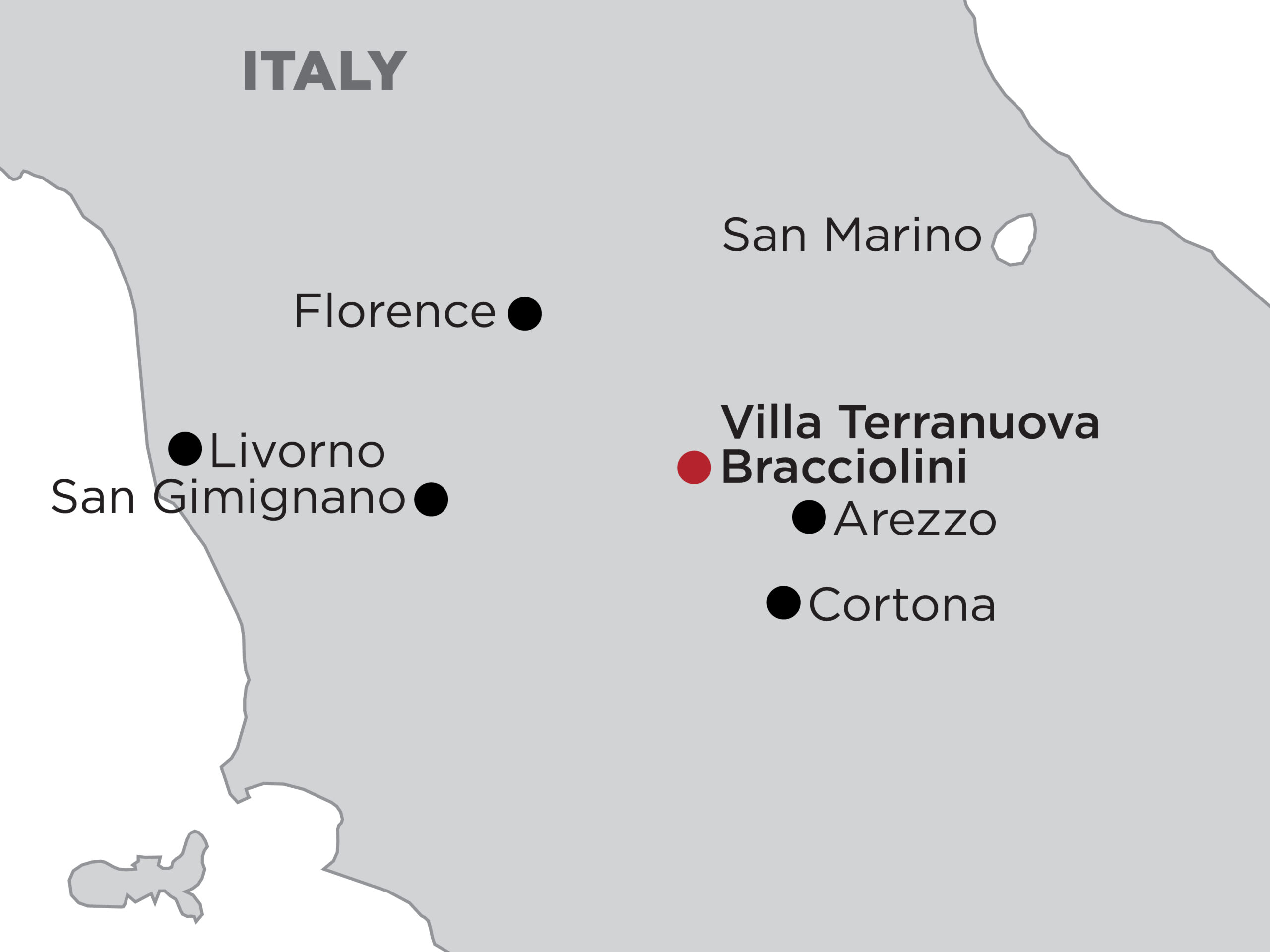 Map_Villa Terranuova Bracciolini