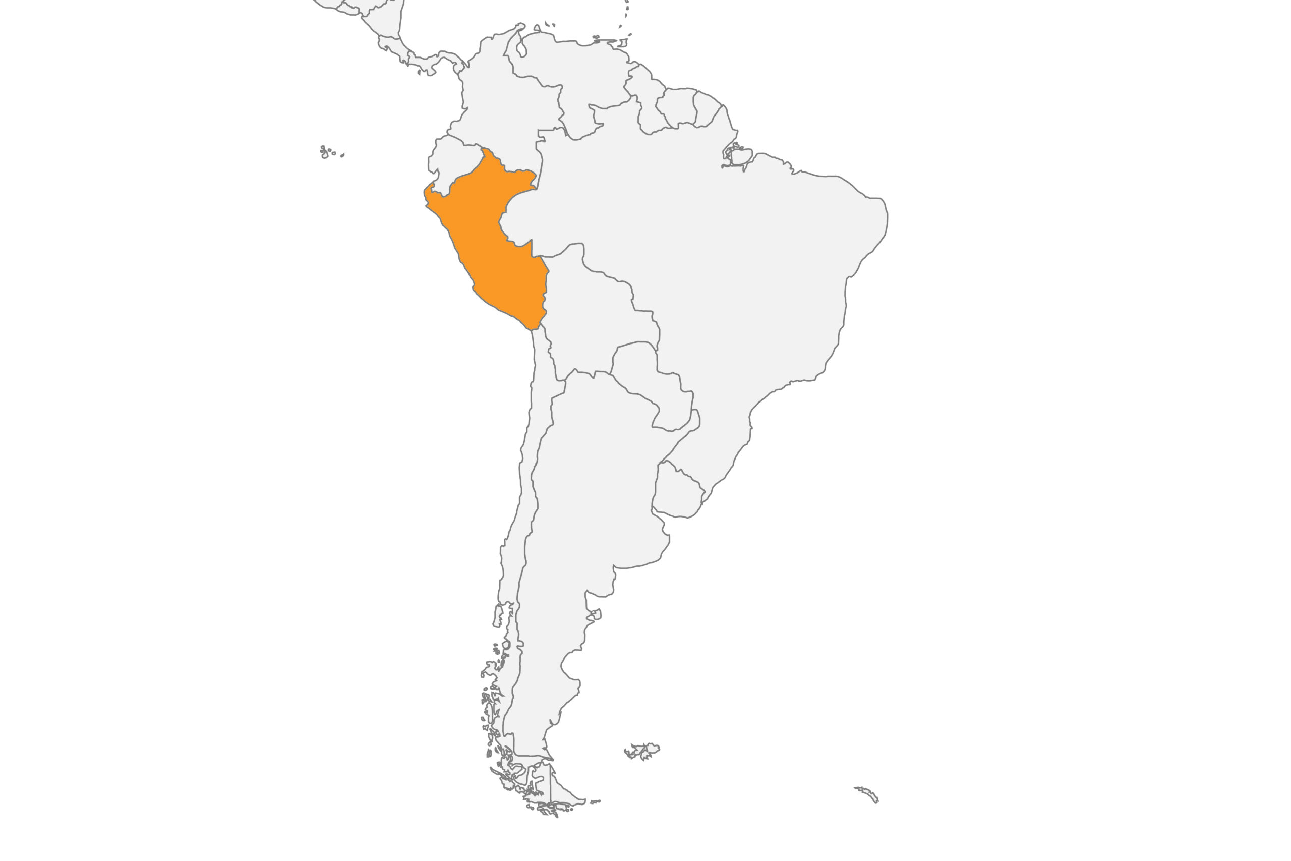 Map of Peru location