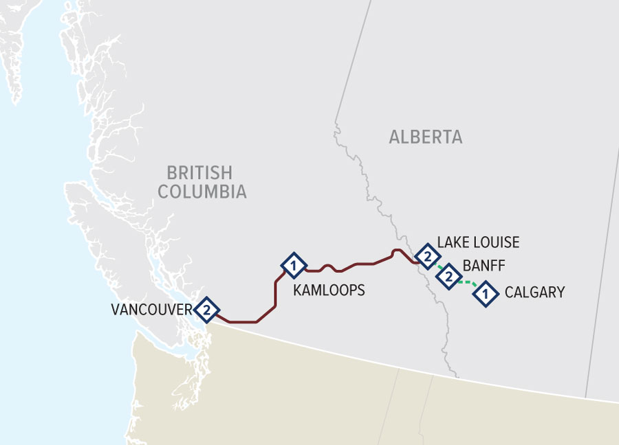 Rocky Mountaineer First Passage to the West Discovery