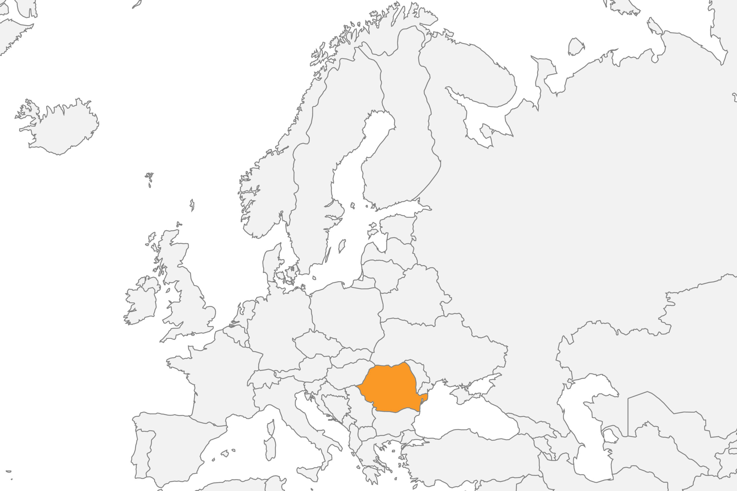 Romania location map