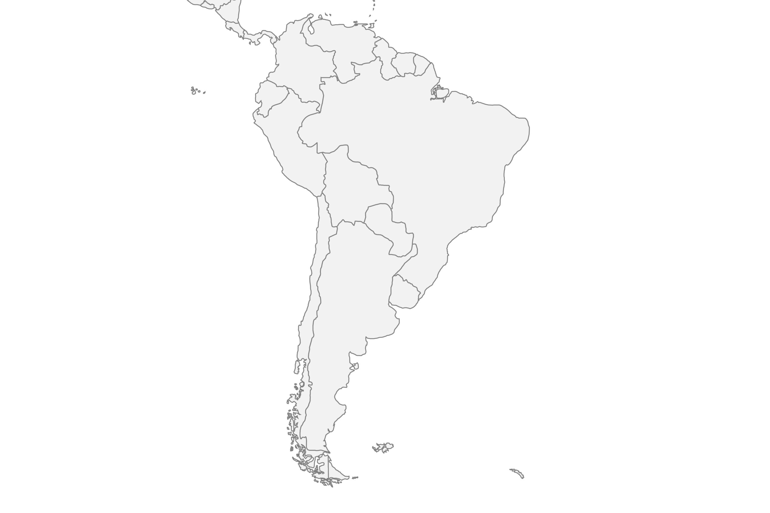 Map of South American Countries