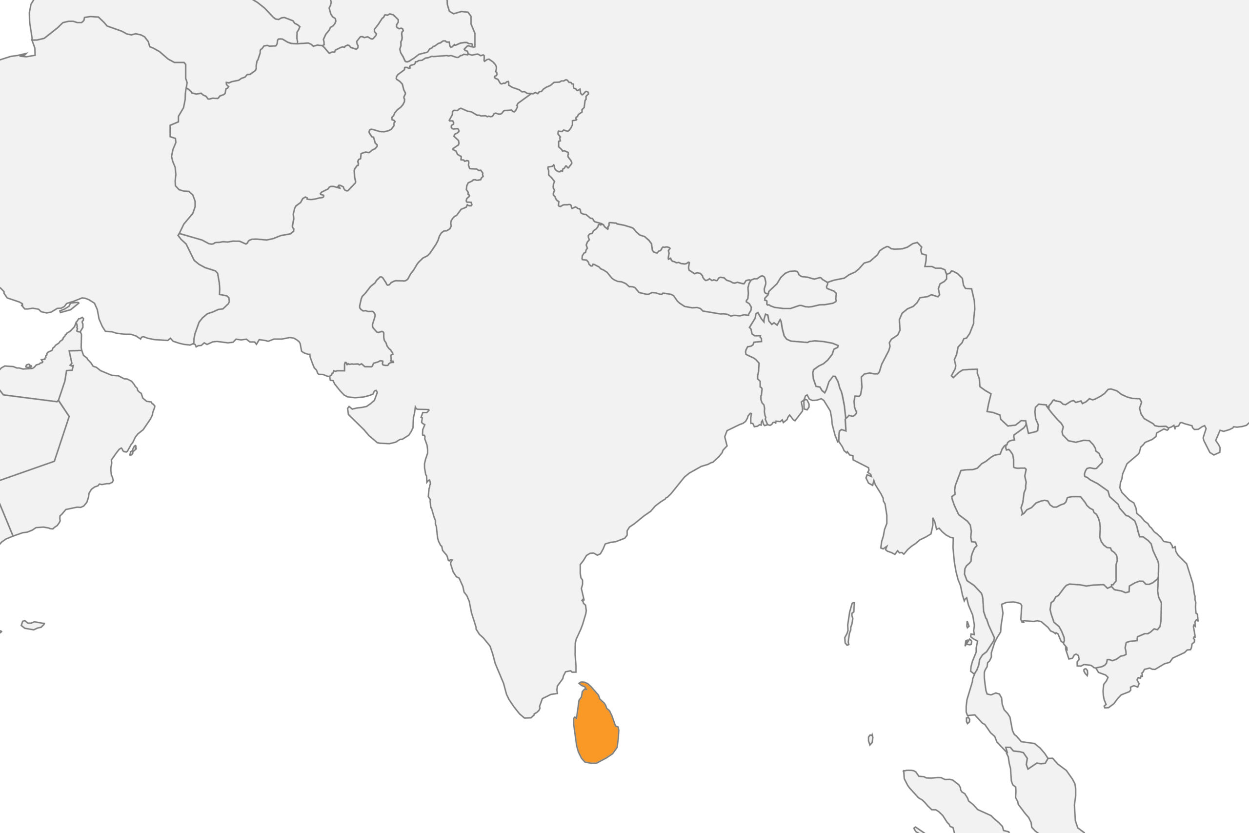 Map of Sri Lanka location