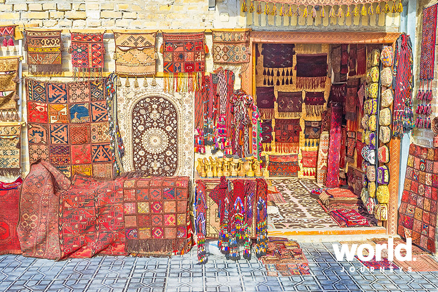 Carpet market, Uzbekistan