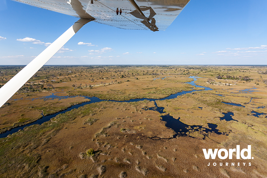 Fly around Botswana