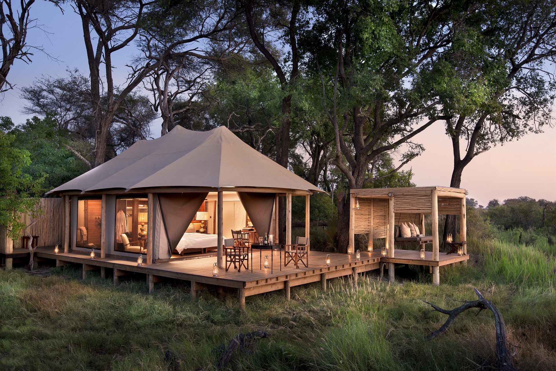 Fly around Botswana