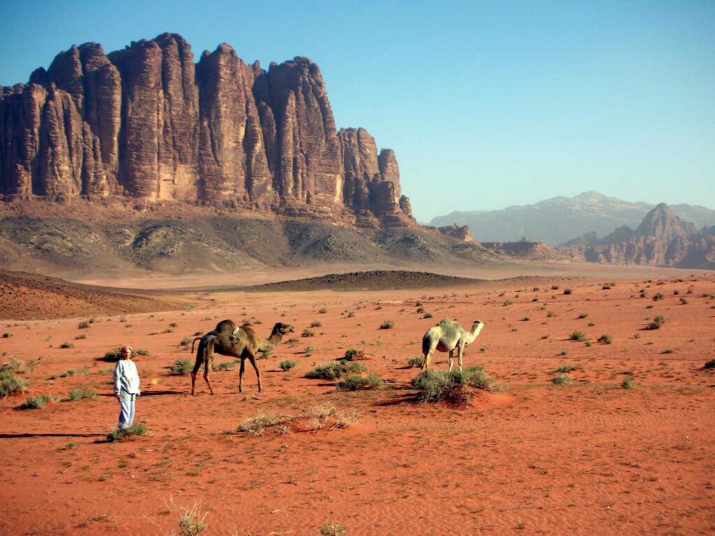 Wadi Rum known also as the Valley of the Moon